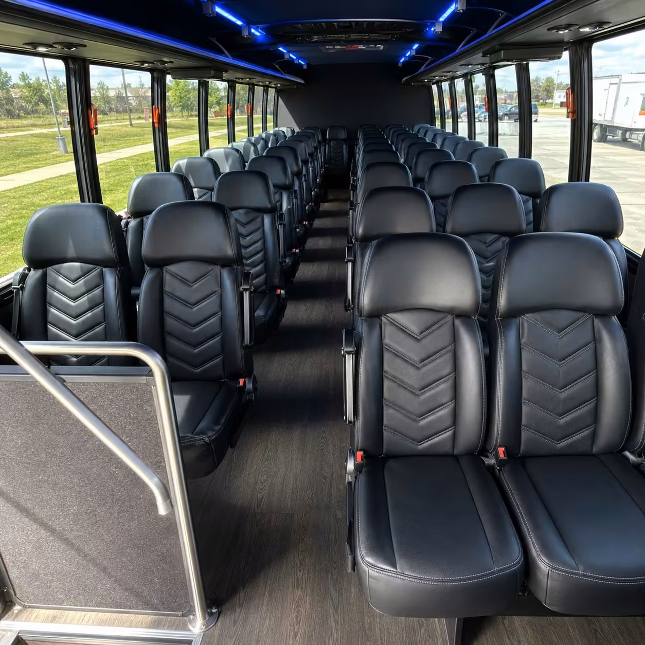 15 35 passenger minibus inside