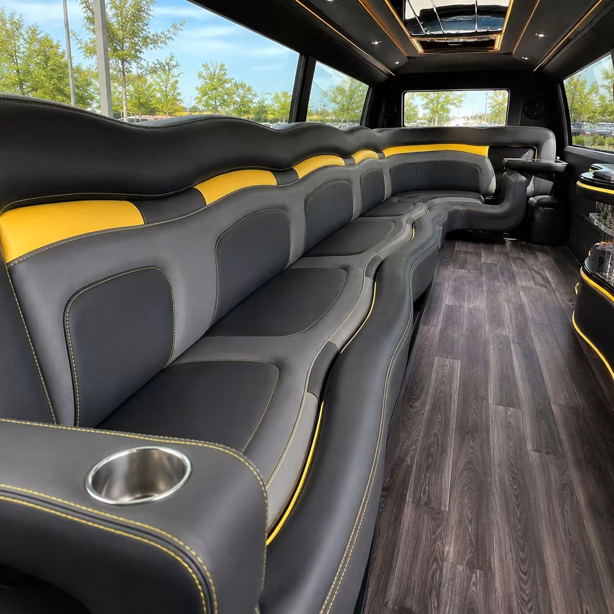 hummer limo interior
