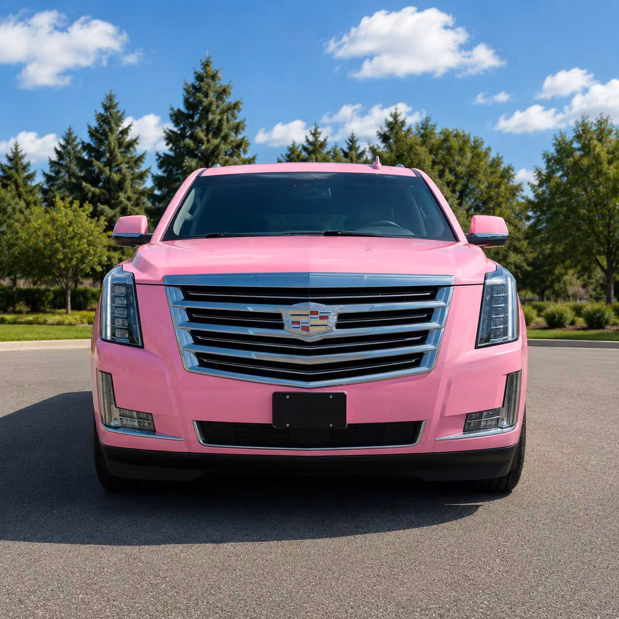 pink limo exterior